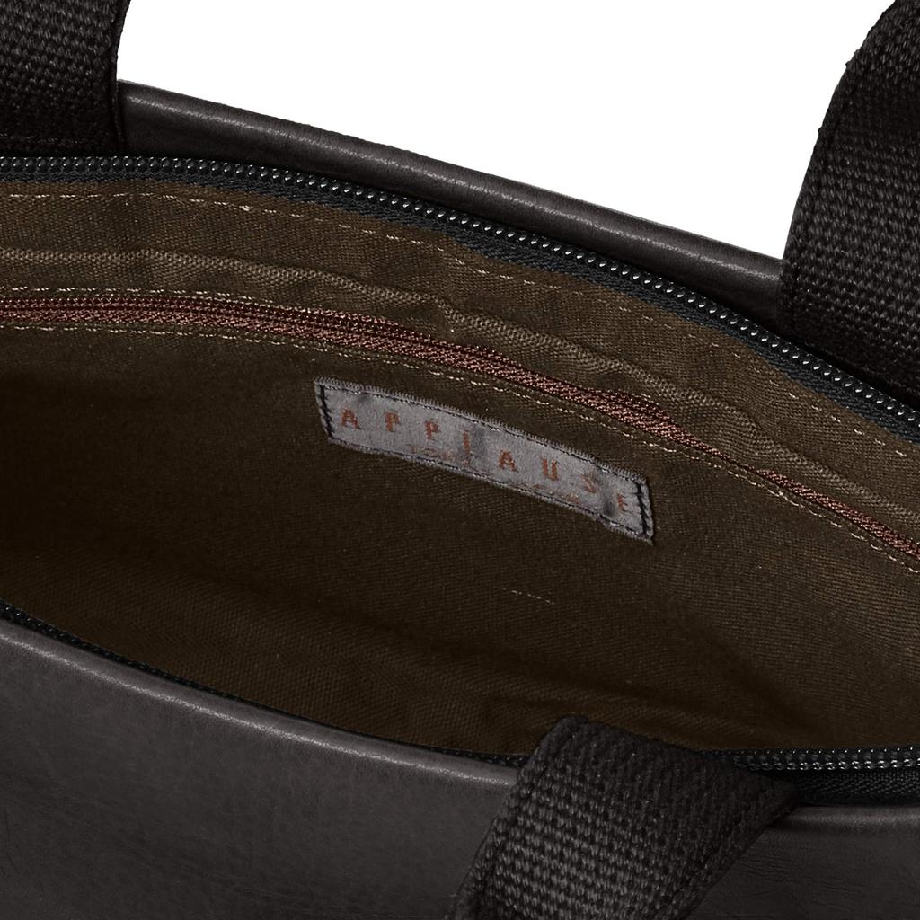 Light Cowhide Shoulder Bag with Handle 10 Black [Applause] 37-5034