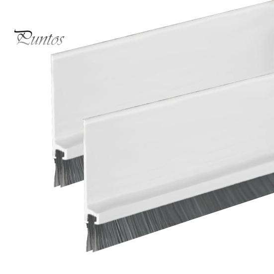 

2 шт. Двері для підмітання нижньої частини дверей Вбудована щітка для дверей Дизайн самоклеючої зачистки від погодних умов для захисту від пилу, комах, холоду і тепла білий