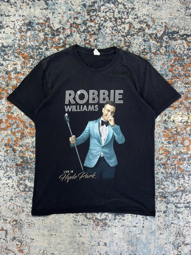 Robbie Williams Live VIntage Style Shirt Unisex S-5XL SG886 Unisex T-Shirt M