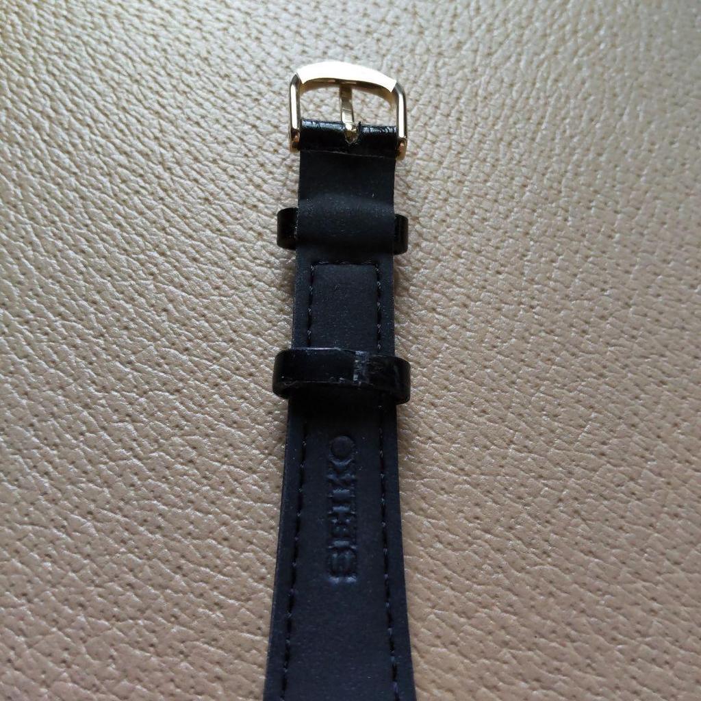 [USED] Seiko ladies' watch, black leather