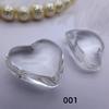 10Pcs Heart Glass Rock Charm Bracelet Necklace Pendant DIY Jewelry Making Craft