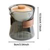 Glass Teapot Blooming & Loose Leaf Dinnerware Removable Portable Tea Kettle Gong Fu