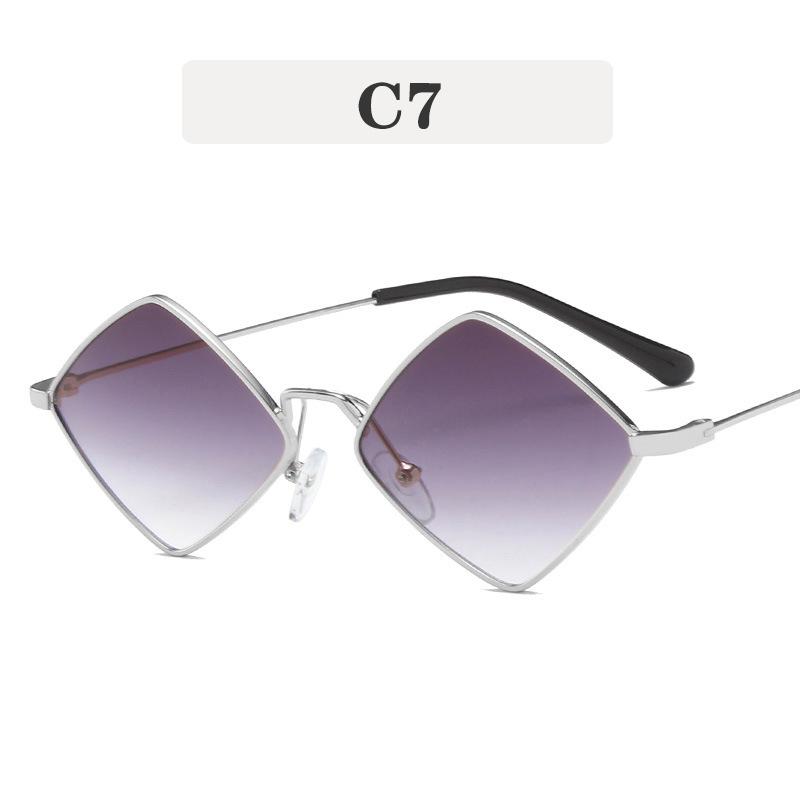Fashion Trend Sunglasses for Women Retro Men Classic Metal Multi Side Small Frame Sun Glasses Uv400 Luxury Brand Eyeglass
