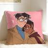 RRadiostatic Vox Alastor Pillow Case  Square Pillow Cover For Living Room Sofa Kawaii Pillowcases