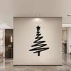 Metal Christmas Tree Wall Decoration Modern Minimalist Black Abstract Tree Wall Art Home Office