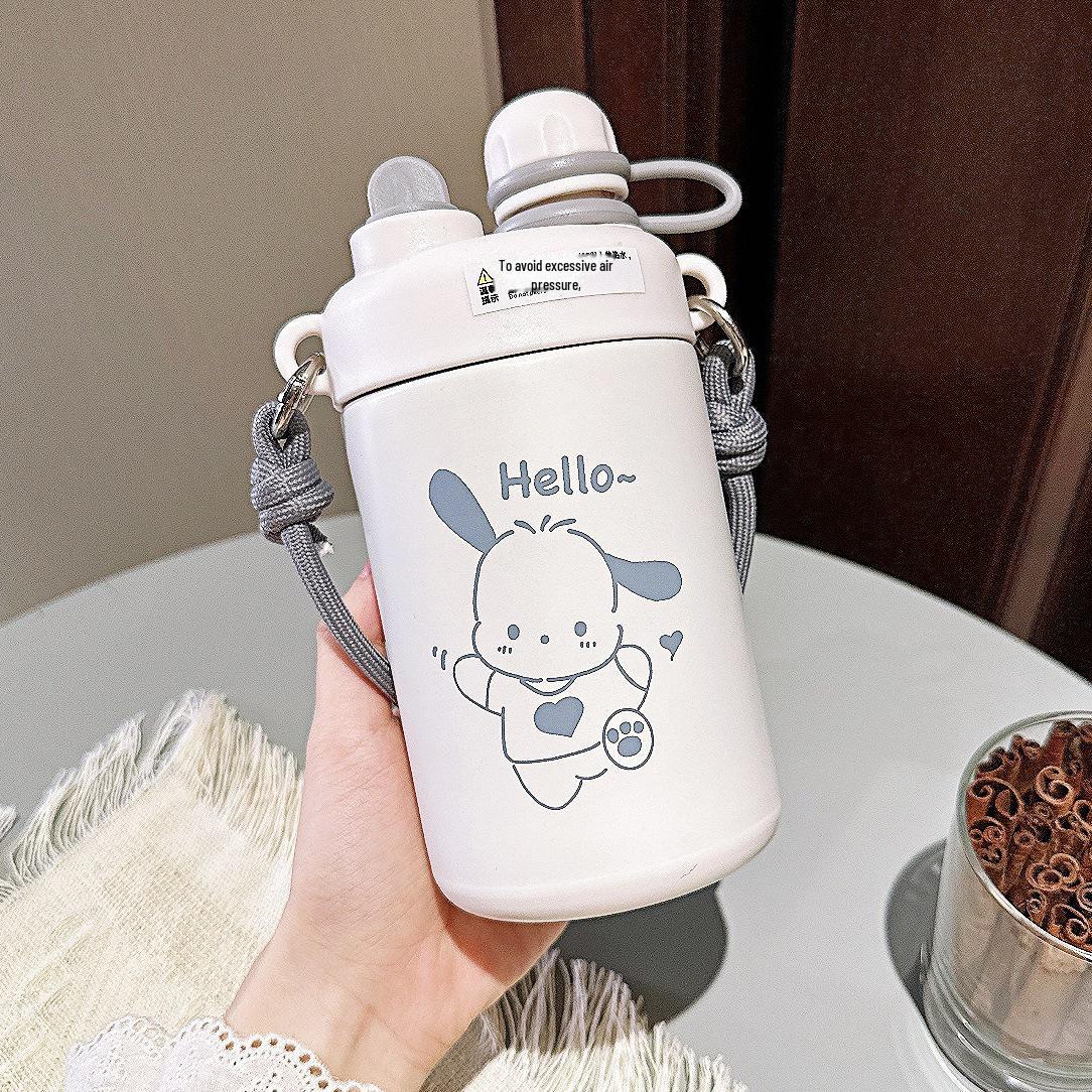 

Милая термокружка из нержавеющей стали с изображением астронавта, трубочкой и веревкой 500ml