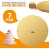Romeda Cake Board, 7 Cake Boards Per Pack, Cake Board Can Be Used for Baking Cakes, Cake DIY, Desserts and Crafts Use, Food Grade Cake Boards 10 Inch