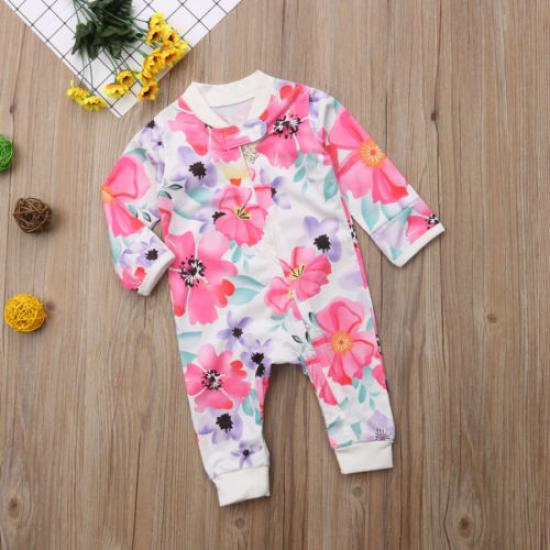 infant floral romper