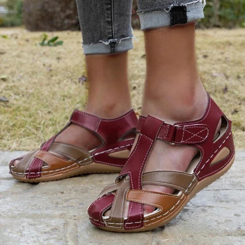 Fashion Summer Sandals Women 2025 Outdoor Walking Shoes Non-Slip Sandals Ladies Wedge Sandals Woman Casual Sandal Women Footwear Female