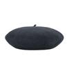 VARZAR Cursive Logo Wool Beret Gray