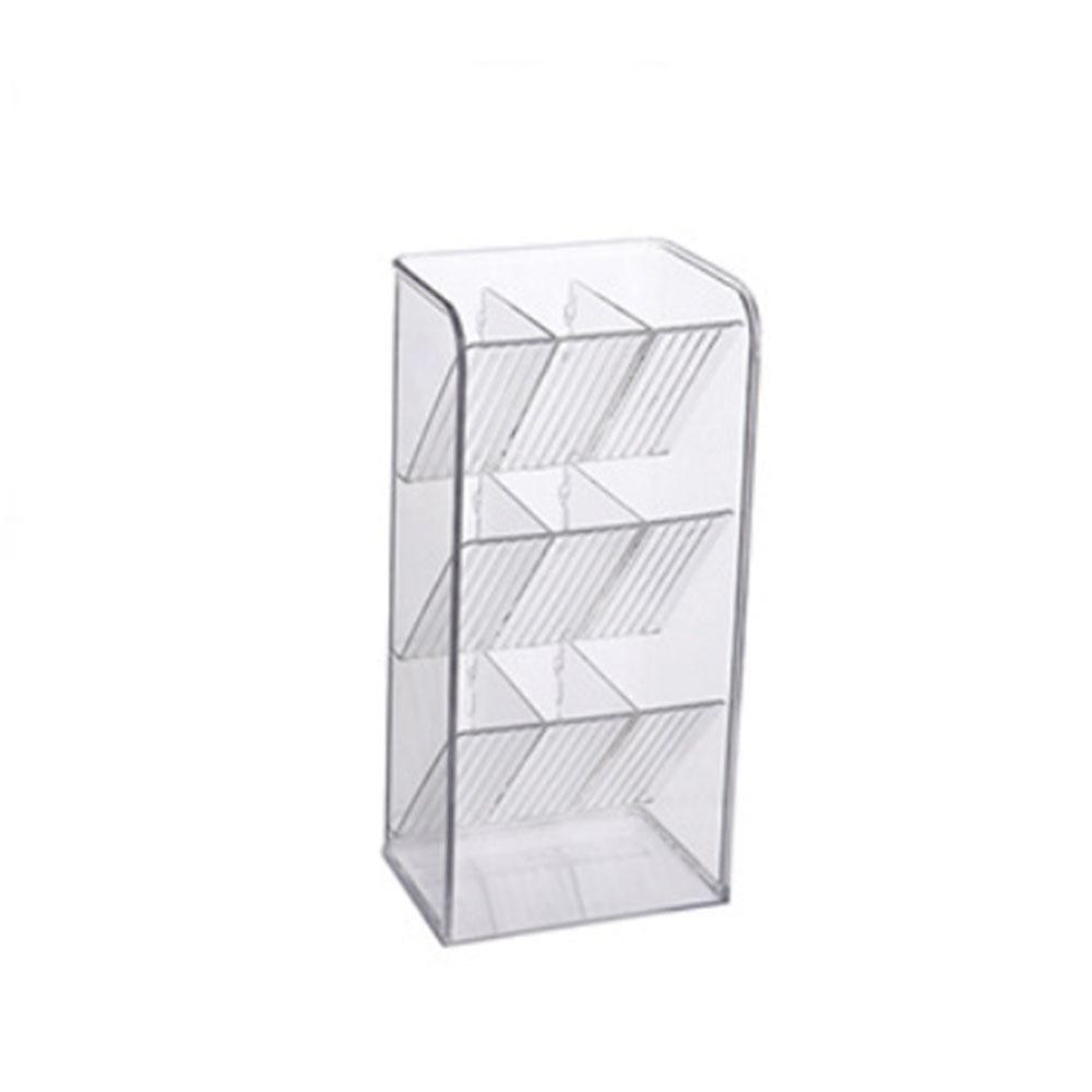 

Прозрачный органайзер для макияжа, вертикальная подставка для украшений, полка для макияжа, помада White-Oblique