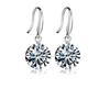 Japanese And Korean Personality Peas Transparent White Women Crystal Earrings Jewelry Lover Tears Brincos