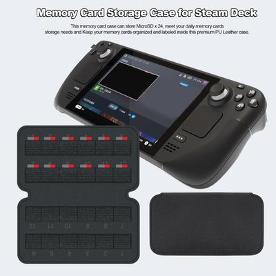24 Slots Memory Card Storage Cases Carrying Box Holder Host Accessories for Deck TF MicroSD Cards Keeper Holder