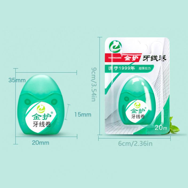 1Roll Water Expanding Dental Floss Roll 20/50M Fluffy Floss Cleaning Oral Tools Adult Home Cleaning Interdental Brush Portable