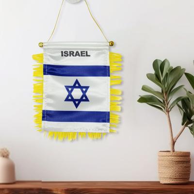 Israel Goldene Flagge Israel Kleine Hängende Flagge Wand Dekoration Hause Dekoration Hängende Flagge