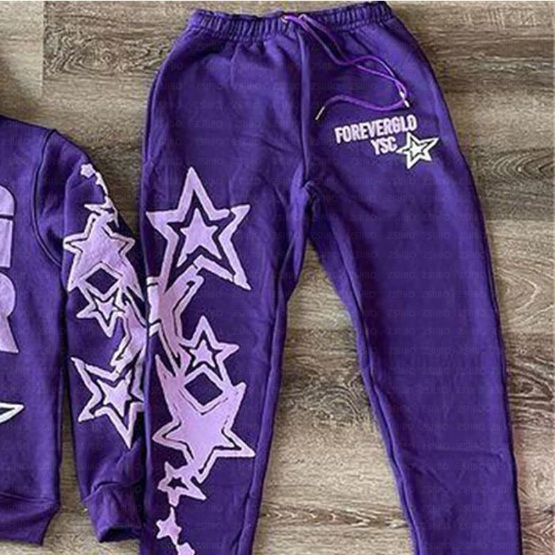 Gothic Hip Hop Hoodie 3D Star Letter Print Streetwear Unisex Casual Pullover