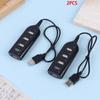 1/2/3Pcs 4 Port Usb 2.0 Hub Splitter Portable High Speed Data Transfer Extension Adapter For Laptop Desktop Office Use