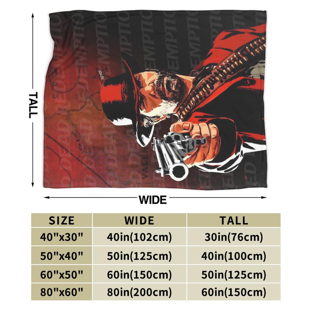 Arthur Morgan Blanket Multi-size Cozy and Lightweight Throw Blankets for Sofa Couch and Bed