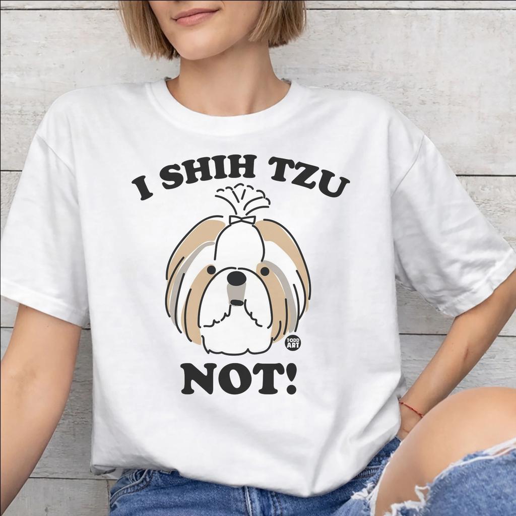 Unisex Unisex New Arrival I Shih Tzu Not Funny Dog Lover T Shirt Tee Pure Cotton Tshirts Clothing
