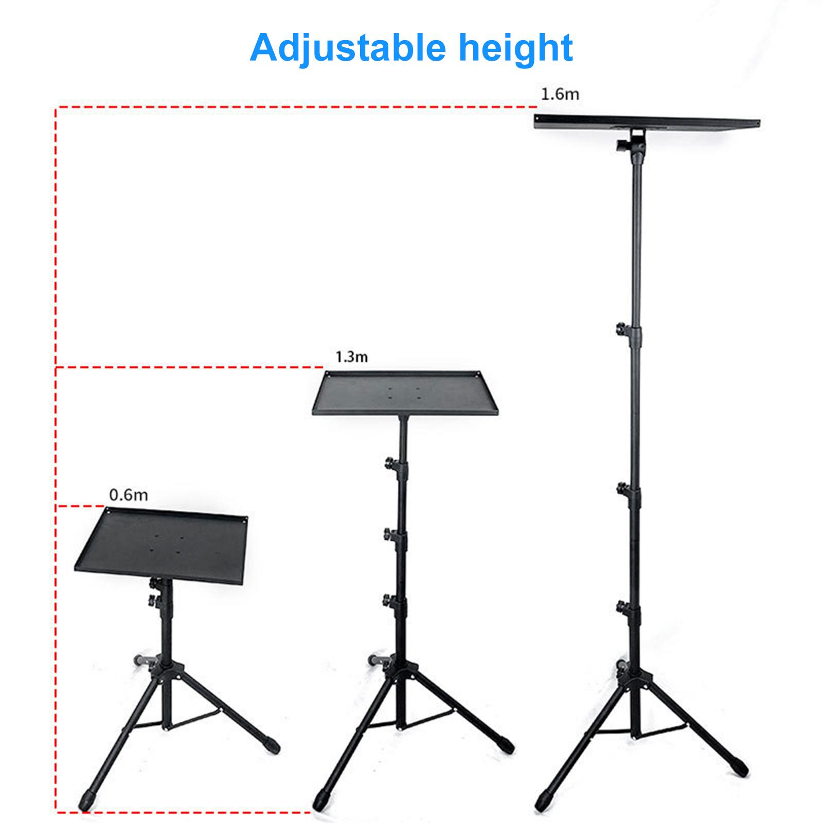 Projector Tripod Stand Laptop Stand with Tray Height from 24-63 inch