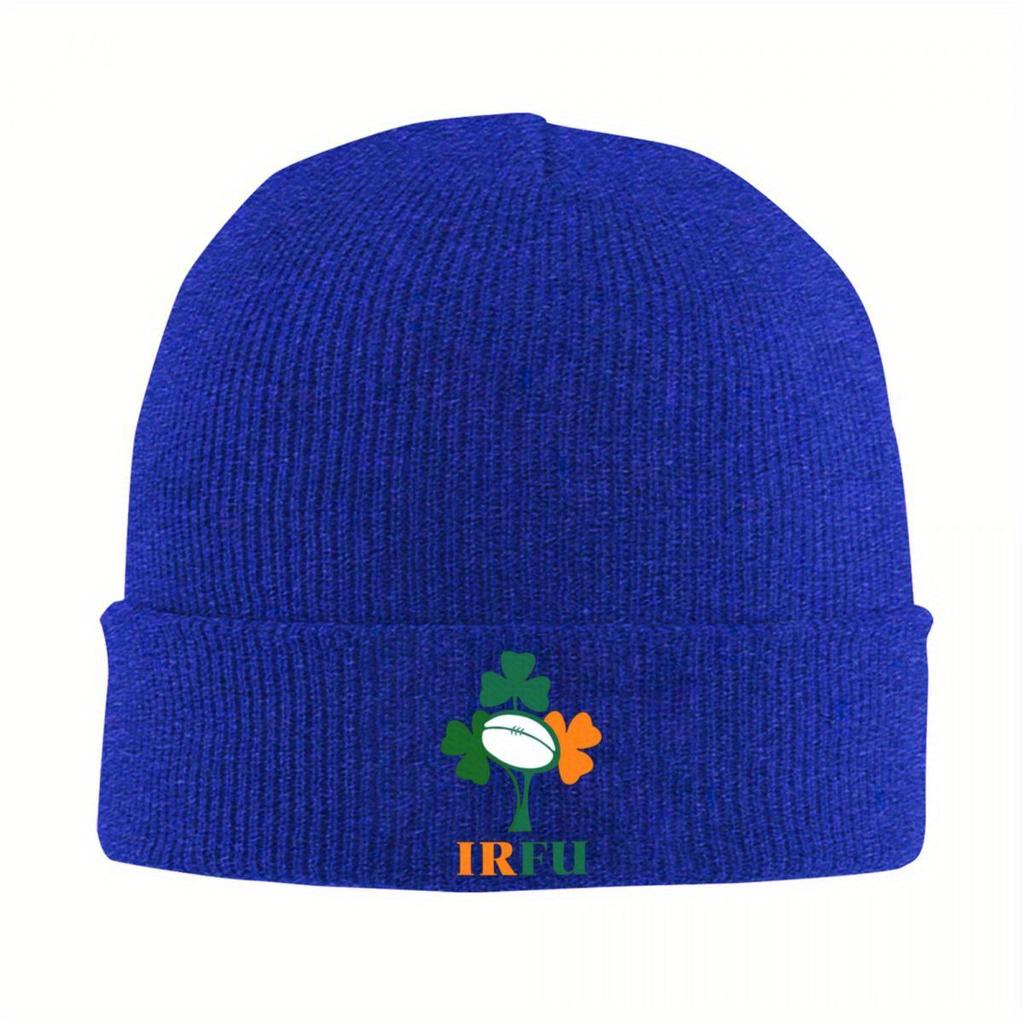 Irland RugbyLAG Varm Stickad Mössa Hip Hop Mössa Höst Vinter Utomhus Mössor för Män Kvinnor Vuxna