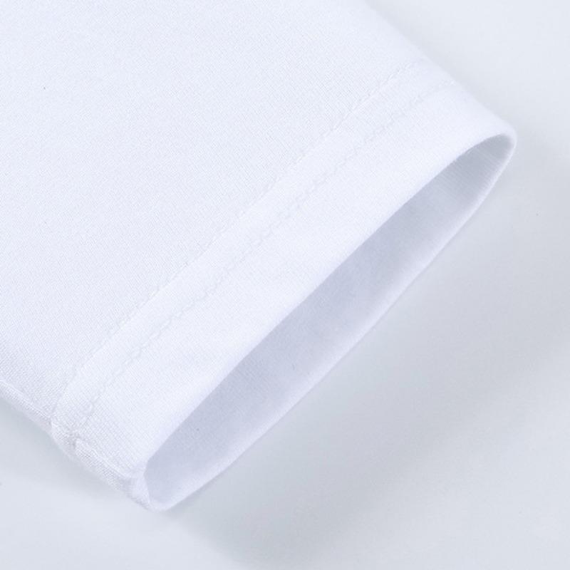 New Round Neck Loose Tees Long Sleeve T-shirt 12 Solid Color Cotton White T-shirt High Quality Oversized Tees Plus Size S-5XL