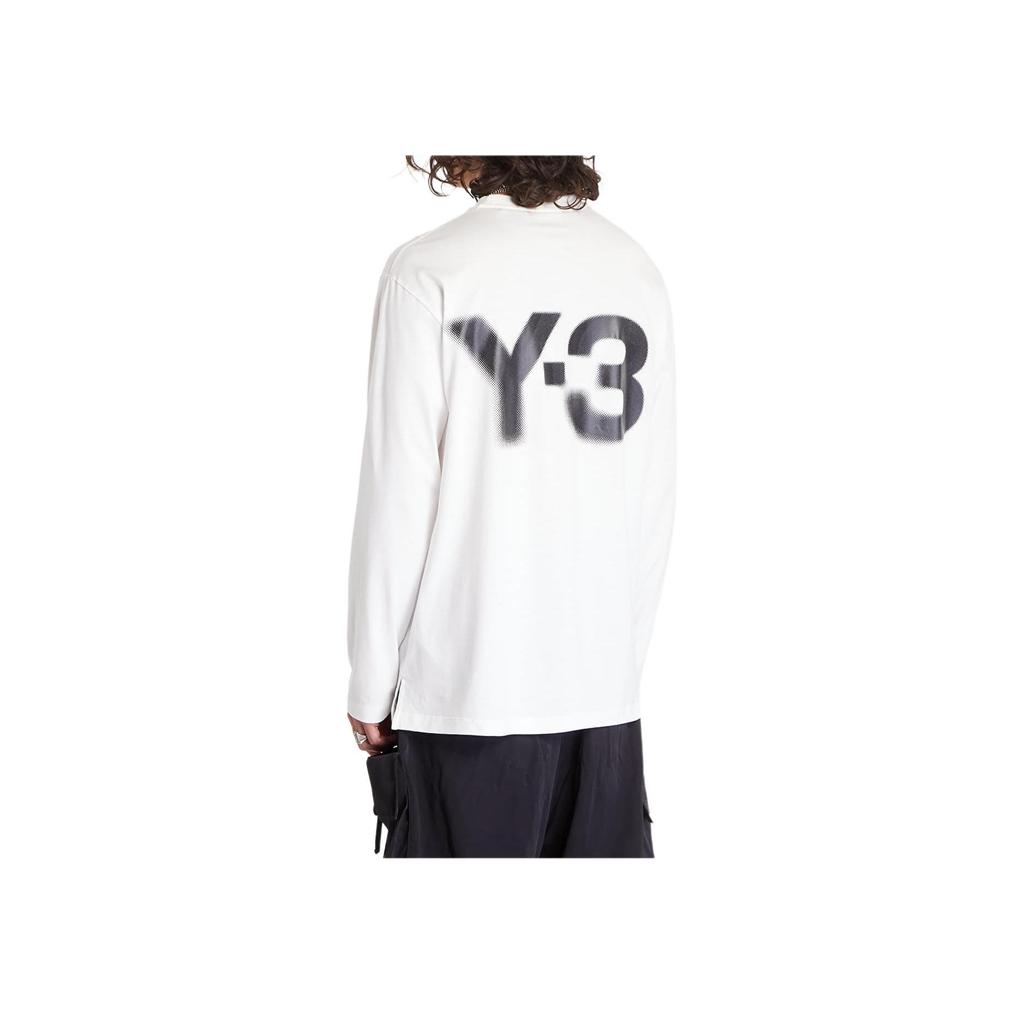 adidas x Y-3 Logo L/S Tee Cwhite Men Streetwear JE9279