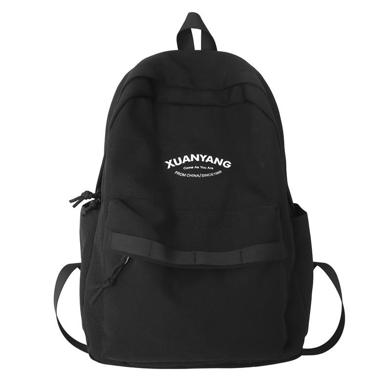 

Женский рюкзак с буквенным принтом большой емкости, школьные ранцы для школьников младших классов, мужской дорожный рюкзак чёрный