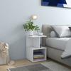 Day and Night - Day and Night White Engineered Wood Bedside Table 35x35x55 Cm