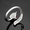 Open Ring Fox Charm Women Full Diamond Adjustable Statement Jewelry Trendy Gift