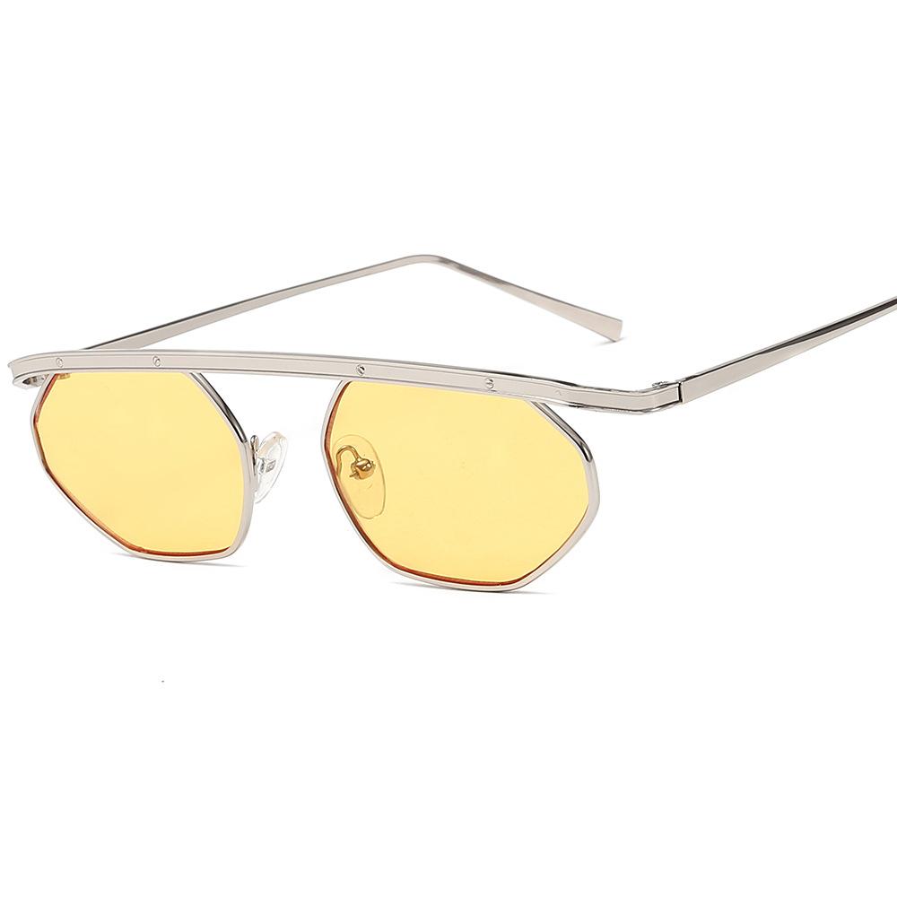 Polygon Shape Sun Glasses For Women Stylish Stylish UV Ray Blocking Sun Glasses Woman European American Style For Men Sunglass