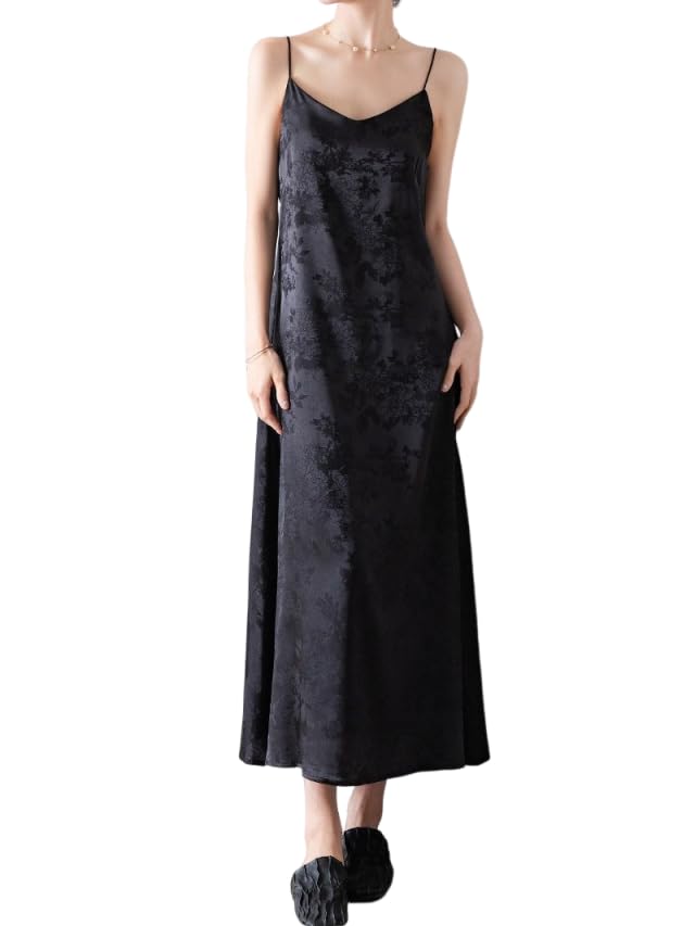 Syvent Camisole Long Office 12F707 Dress, Length, Petticoat, A-Line, Spring/Summer, Slimming, Layering, Cute, Stylish, Commuter, Lady, Sexy, Stylish,