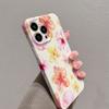 Luxury Clmj Swag Pink Flower Glossy Film Hard PC Phone Case for Google Pixel 7 7a 8 8a 9 9a Pro XL 5G