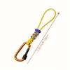 1 Stück Outdoor-Wasserflaschenhalter Paracord-Haken Wanderrucksack Tassenhalter Handgewebte Lanyard-Karabiner-Zubehör Campingausrüstung