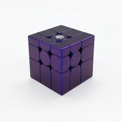3X3 GAN Mirror M UV Ganz Gan Mirror M UV Cube 33 Magnetischer Zauberwürfel 333 / Shining Violet UV Purple, beliebte koreanische Puzzles
