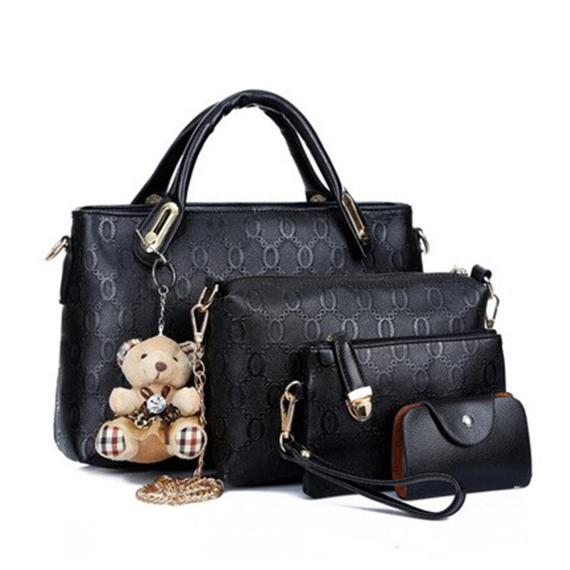 New Fashion Casual Bear Mother Bag Shoulder Bag To Work Commuter Messenger Bag Women's Large-capacity Handbag Women's Bag