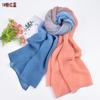Autumn and Winter New High Quality Balinese Yarn Twill Wrinkled Long Scarf Breathable Pleated Wrapped Shawl