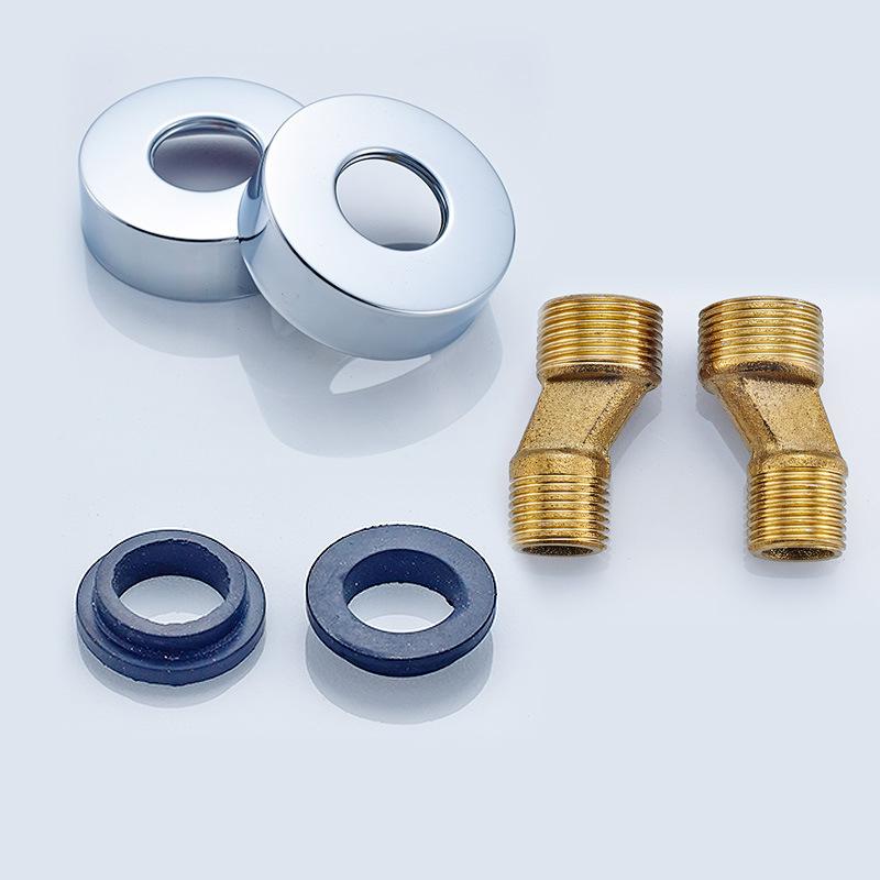 1 Set Shower Fixing Kit Water Pipe Copper/Stainless Steel Decorative Cover Bathroom Faucet Accessories Electroplating Anti Rust