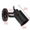 E27 Retro Iron Wall Sconces Adjustable Spot Light Vintage Wall Light Industrial Wall Lamp For Bedroom Living Room Loft Bar Black/rust