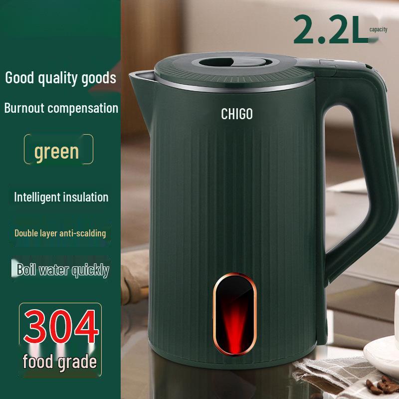 Chigo Intelligenter Elektrischer Wasserkocher aus Edelstahl - Schnellkochend, Großes Fassungsvermögen, Warmhaltefunktion