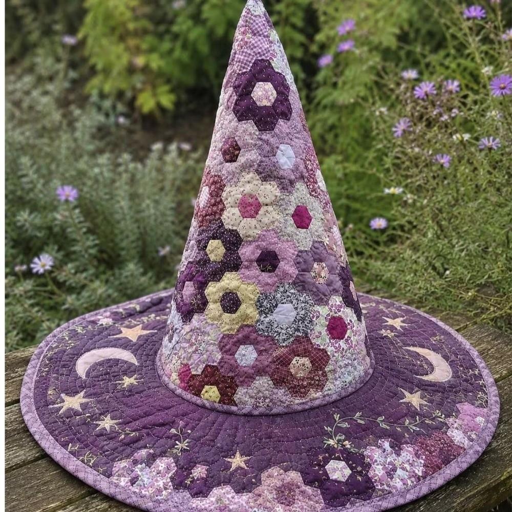 Vintage Halloween Witch Hat Wide Brim Festival Hat Gothic Party Hat Cosplay Party