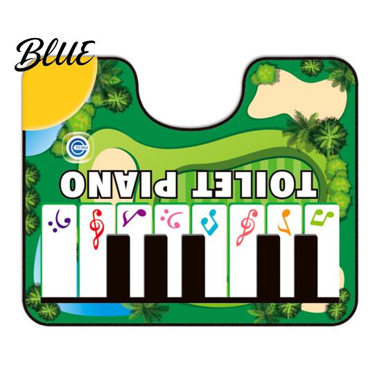Toilet Piano Mat with Anti-Slip Backing Waterproof Auto-Off Electronic Keyboard Mat Toe Tapping Floor Musical for Bathroom