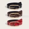 Fashionable Retro Belt For Women, 2025 New Design Sense, Minority Red Belt With Jeans Belt