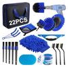 22-teiliges professionelles Autoreinigungskit: Bürsten für Räder, Klimaanlage und Innenraum zur sicheren Dekontamination