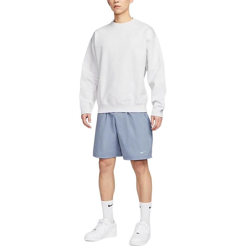 Nike Solo Swoosh Casual Shorts Men's Gray Slate Blue IF0619-493