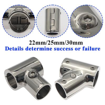 22mm/25mm/30mm 90 stopni Marine 316 stal nierdzewna trójnik odporny na korozję poręcze łodzi poręcze armatura