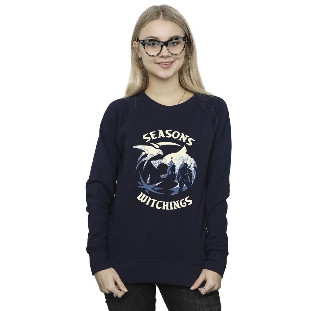 Netflix Womens/Ladies The Witcher Christmas Wolf Sweatshirt