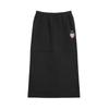 X Hello Kitty Moda Versatile Morbida Casual Gonna Lunga Gonne da Donna Nera 631615-01