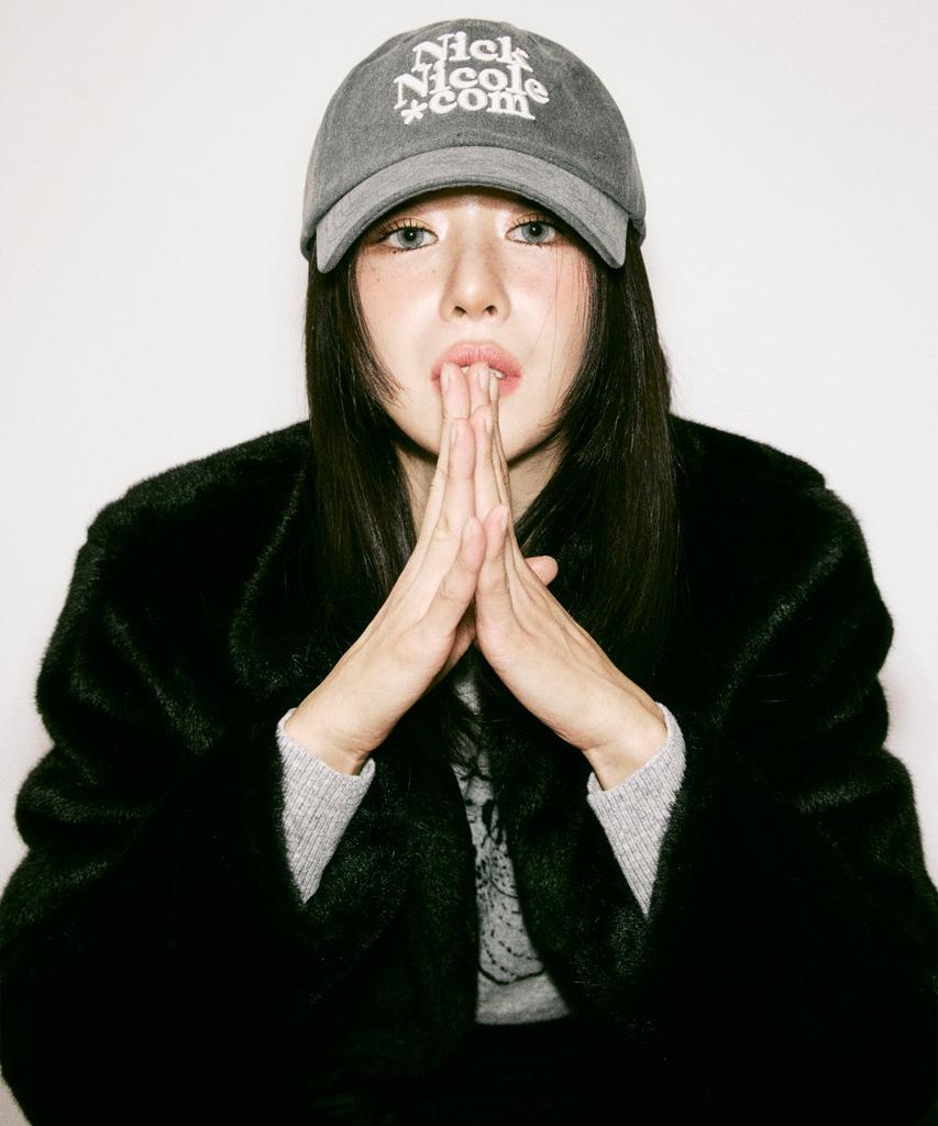 Nigaennikol Nn Dotcom Signature Ball Cap_Denim Charcoal Cream