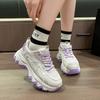 New Fashion Style Casual Sports Shoes Breathable Mesh Surface Women's Shoes Summer With Thick Sole Comfortable Athletic Footwear